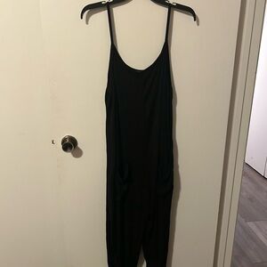 Black Sleeveless Jumpsuit